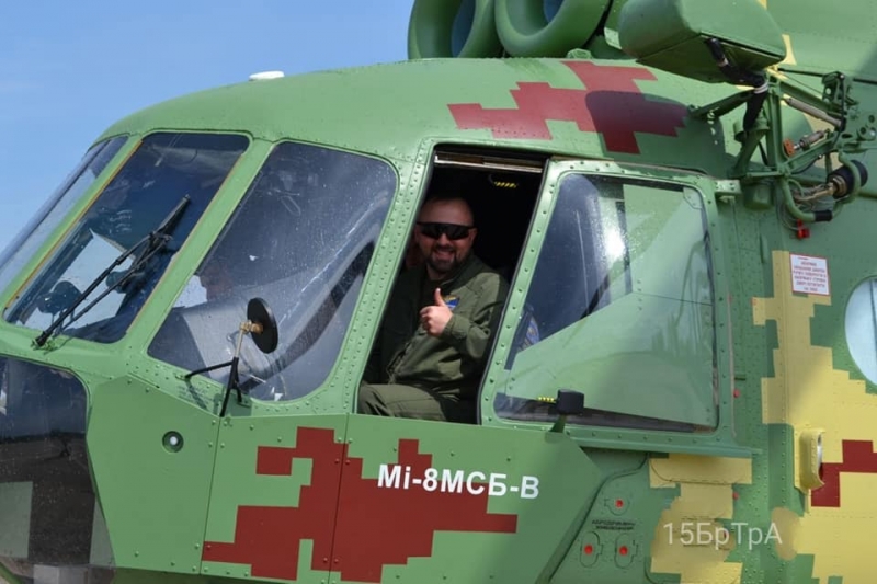 Бориспільська авіабригада імені Олега Антонова отримала гелікоптер Мі-8МСБ-В