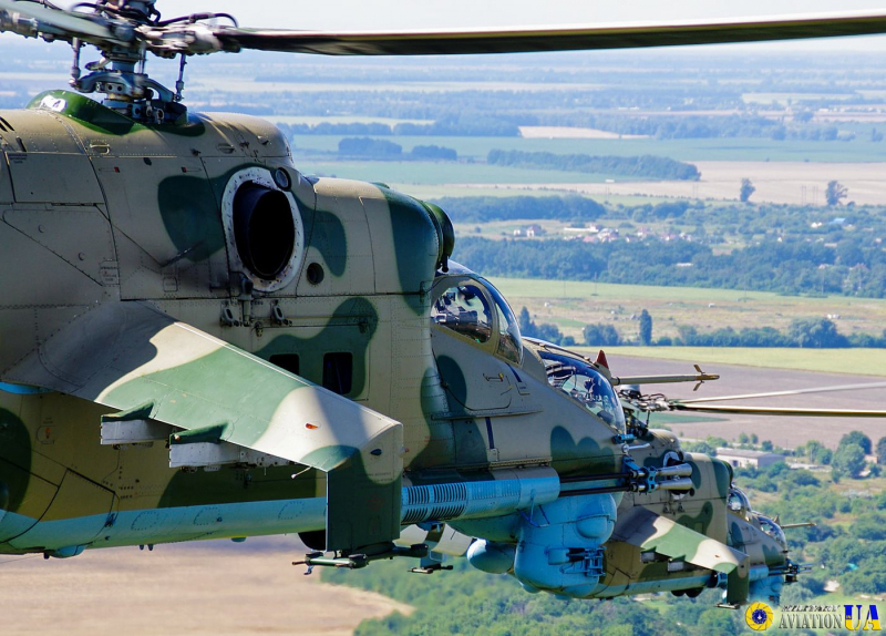 Ударний гелікоптер Мі-24 армійської авіації Сухопутних військ ЗСУ Фото: MilitaryAviation.in.UA