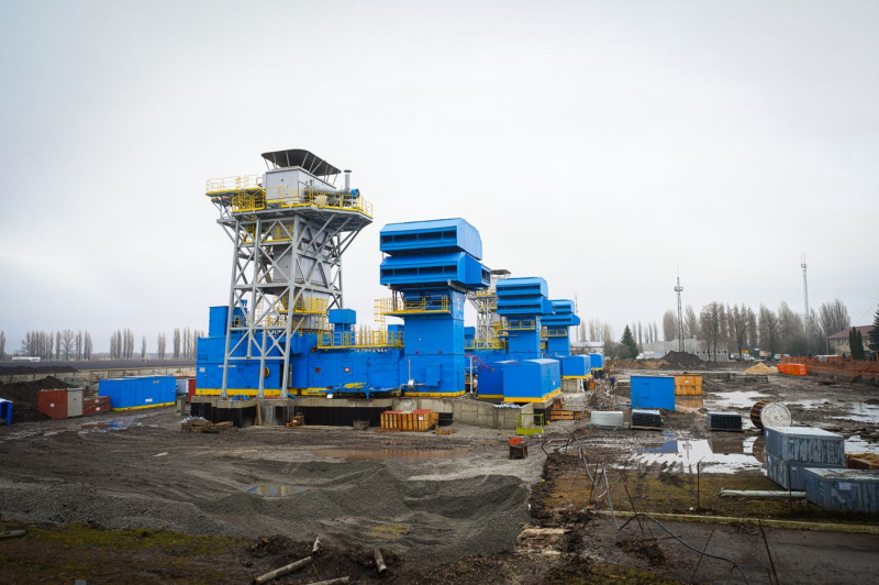 Процес будівництва насосної станції у Яготині Фото: ДК «Укроборонпром»