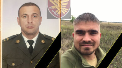 командир 6 десантно-штурмової роти, старший лейтенант Демидчук Ігор Олександрович та штаб-сержант сержант із матеріального забезпечення 6 десантно-штурмової роти штаб-сержант, Стельмах Олександр Анатолійович