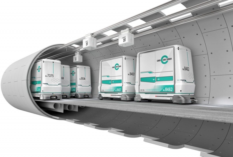 Компания Cargo Sous Terrain построит в Швейцарии автономную подземную систему перевозки грузов