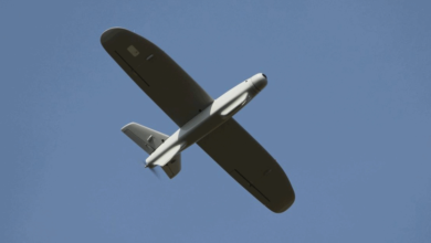 БПЛА «Лелека-100» під час навчань 28 ОМБр. Грудень 2020. Фото: ЗСУ