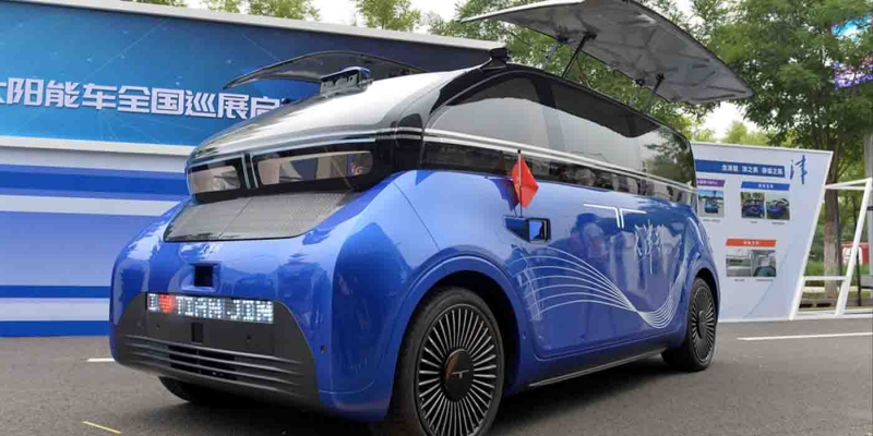 Tianjin, первый китайский автомобиль, полностью работающий от солнечной энергии