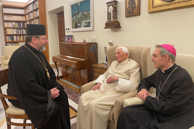Блаженніший Святослав відвідав папу-емерита Венедикта XVI