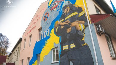 стінопис про рятувальників у Києві