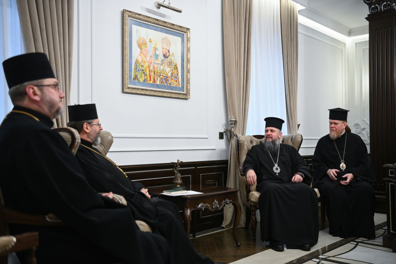 Під час зустрічі Блаженнішого Святослава з Блаженнішим Епіфанієм говорили про реформу церковного календаря