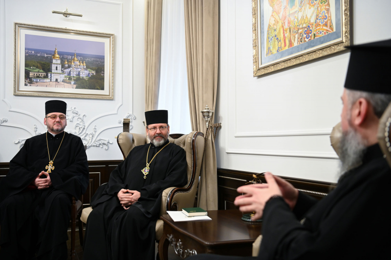 Під час зустрічі Блаженнішого Святослава з Блаженнішим Епіфанієм говорили про реформу церковного календаря