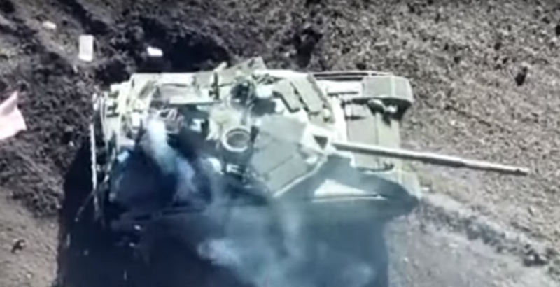 Українська «Стугна» уразила російський танк Т-90М «Прорыв» під Бахмутом (відео)