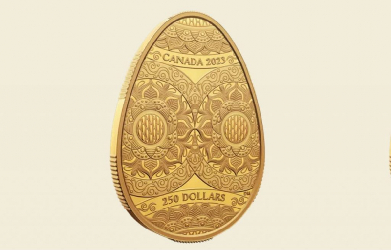 Канада виготовила монети у вигляді української писанки (фото)