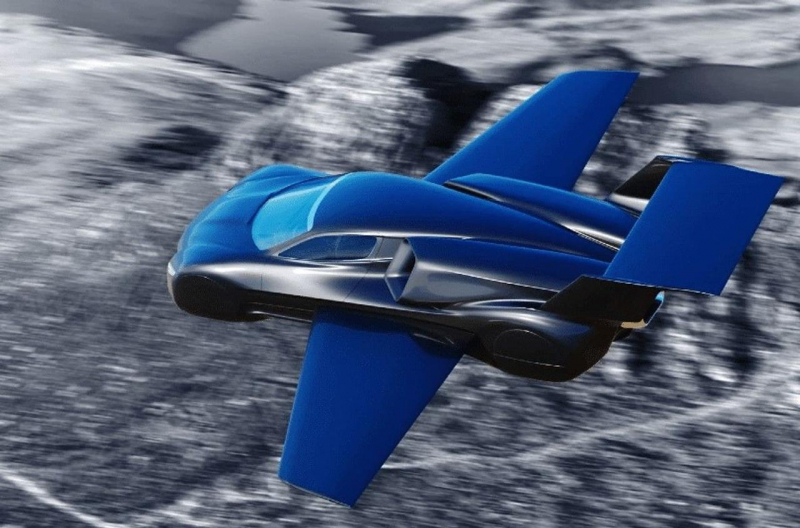 концепт літаючого автомобіля Fusion JC7 з реактивним двигуном