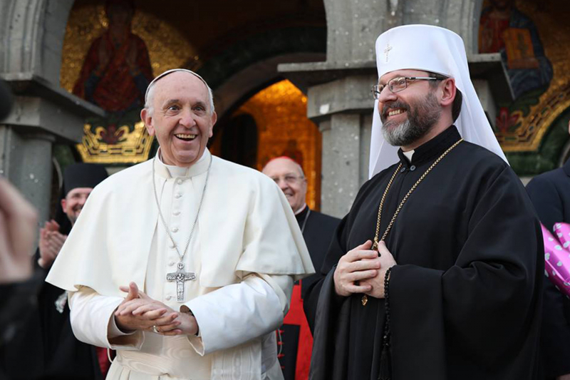Глава УГКЦ привітав Папу Франциска з 10-річчям понтифікату