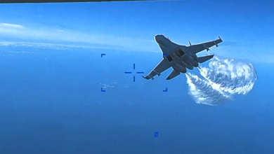 Пентагон опублікував відео, як російський Су-27 таранив БПЛА MQ-9 Reaper