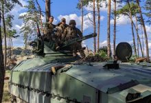Унікальна українська БМП «Кевлар-Е» на службі ЗСУ, березень 2023. Фото: @praisethesteph у Twitter