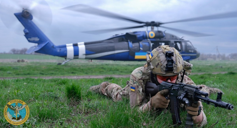 Гелікоптер Black Hawk. Всі фото: Головне управління розвідки Міноборони України