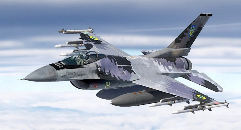 Можливий F-16 в лівреї Повітряних Сил ЗСУ, ілюстративне зображення з відкритих джерел