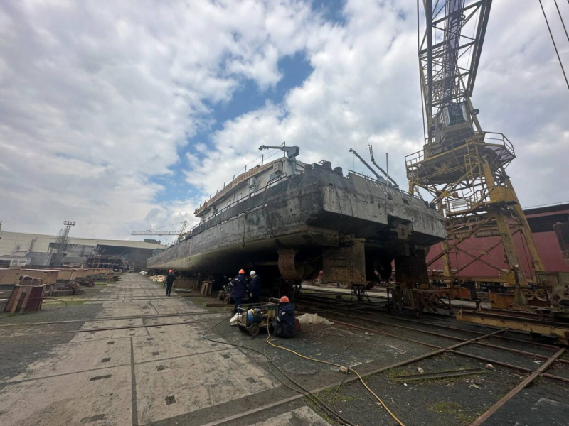 Перший суховантаж Українського Дунайського пароплавства готують до проходження повної модернізації