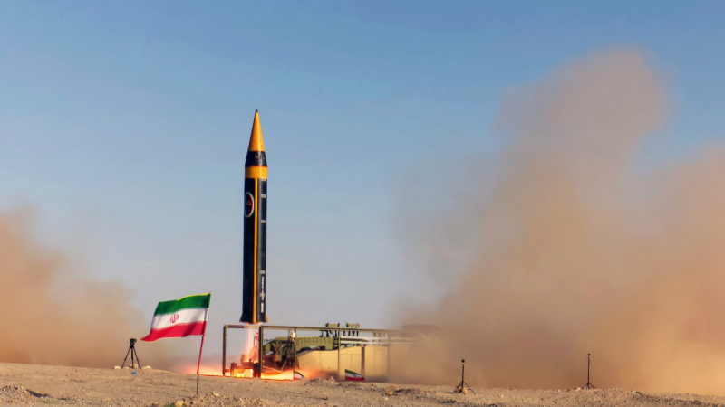 Запуск іранської балістичної ракети середньої дальності Khorramshahr-4, 25 травня 2023 року, зображення з відкритих джерел