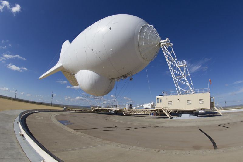 Американський аеростат радіолокаційного дозору TARS (Tethered Aerostat Radar Systems), фото - U.S. Customs and Border Protection