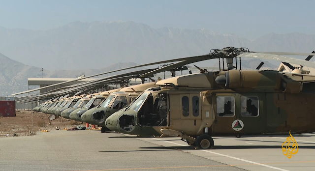 Афганські UH-60 Black Hawk, виведені з ладу військовими США, зображення наводить Oryx