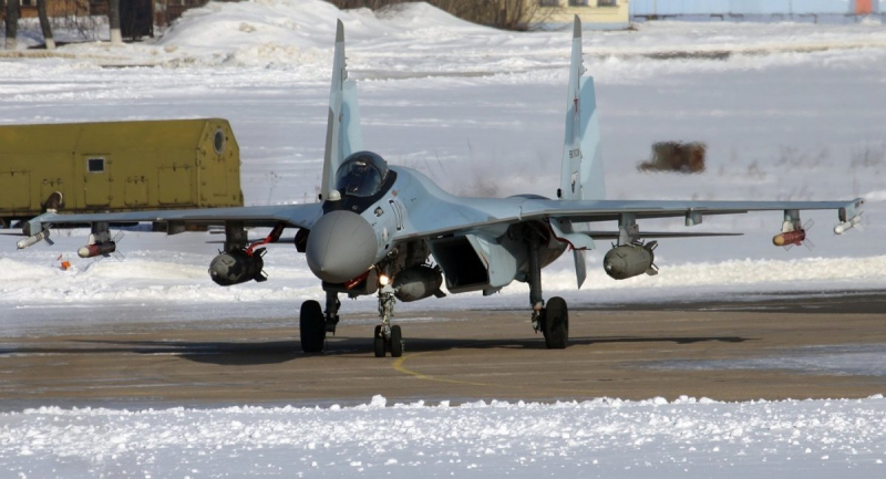 Рашистський Су-35 з КАБ-1500Л, ілюстративне фото з відкритих джерел