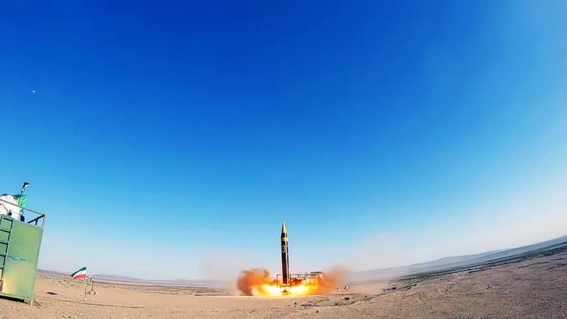 Запуск іранської балістичної ракети середньої дальності Khorramshahr-4, 25 травня 2023 року, зображення з відкритих джерел