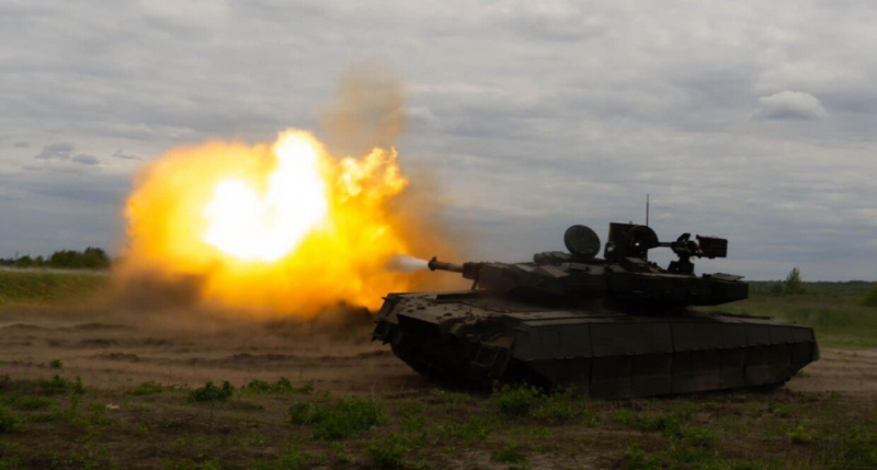 Танк БМ «Оплот» під час тестування, травень 2023 року. Фото: Міноборони України