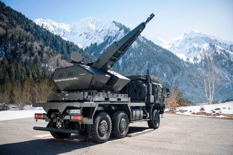 Система ППО Skynex для боротьби з ракетами чи дронами. Фото: Rheinmetall