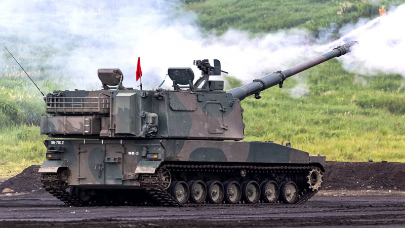 155-мм САУ Type-99 Сил самооборони Японії, ілюстративне зображення з відкритих джерел