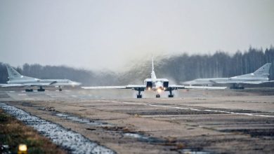 Російські бомбардувальники типу Ту-22М3 на летовищі "Шайковка", фото з відкритих джерел