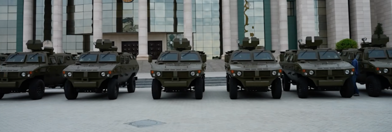 На відео "Кадирова" засвітилося близько восьми бронеавтомобілей китайського виробництва