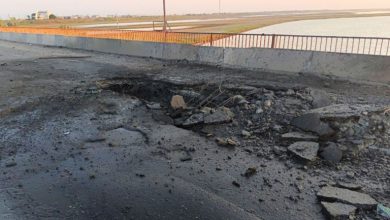 Уражений міст через Чонгарську протоку