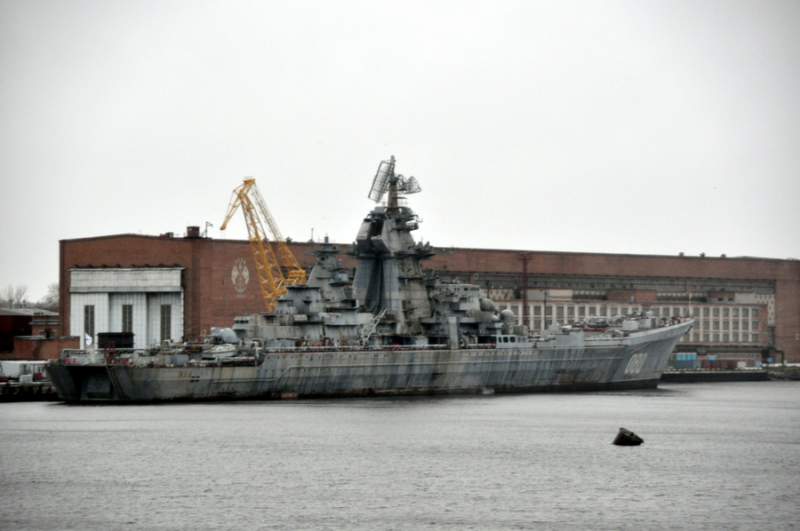 Рашистський атомний крейсер "Адмирал Нахимов" стоїть на постійному ремонті, фото з відкритих джерел