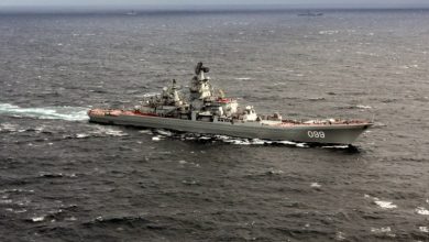 Рашистський атомний крейсер "Петр Великий", ілюстративне фото довоєнних часів