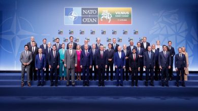 Глави держав на саміті НАТО у Вільнюсі 11 липня. Фотограф: Odd Andersen/AFP/Getty Images