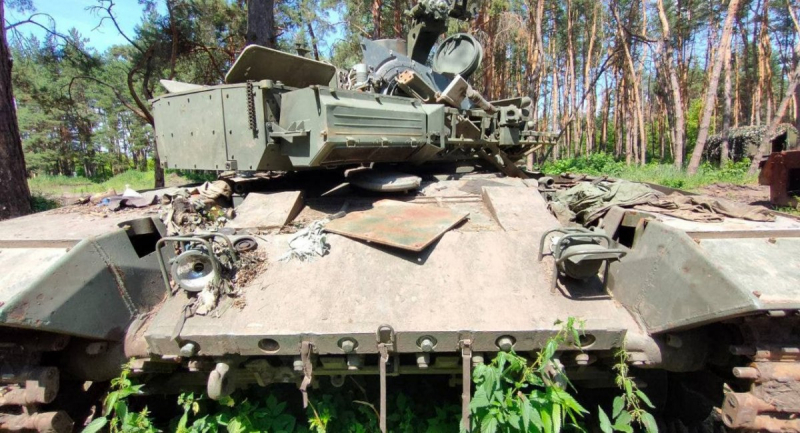 Пошкоджений російський Т-90М "Прорыв", фото ілюстративне