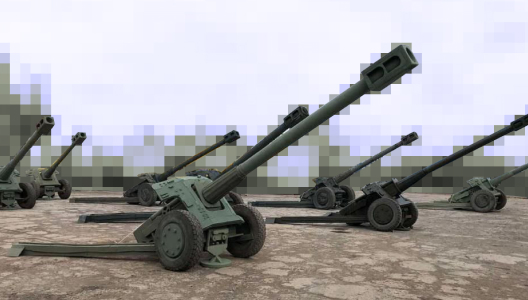 Макети, які з безпілотника можна сплутати з 152-мм гармато-гаубицями Д-20