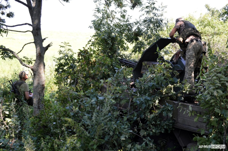 Бійці ЗСУ показали, як стріляють по "Ланцетам" із ЗУ-23-2 біля Бахмуту