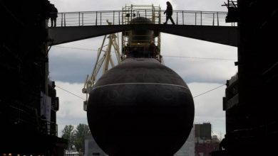 Підводний човен Ростов-на-Дону під час спуску на воду у 2014 році