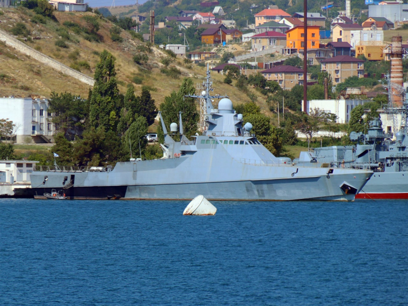 Патрульний корабель "Дмитрий Рогачев" проекту 22160 зі складу ЧФ РФ, зображення з відкритих джерел
