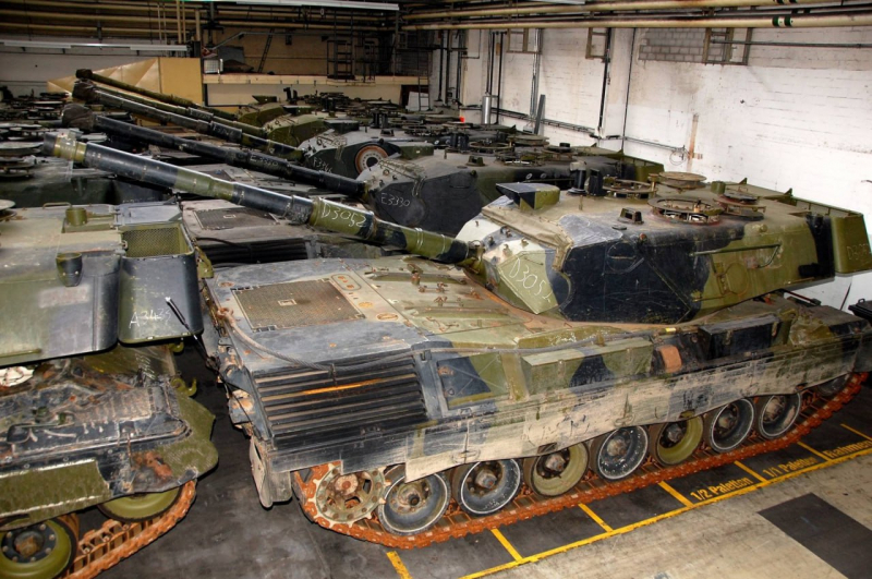 Leopard 1A5-DK на складі Fahrzeugbau Gesellschaft