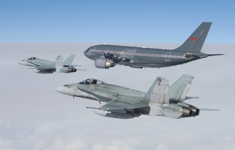 F/A-18 та Airbus A310 канадських ВПС, зображення з відкритих джерел