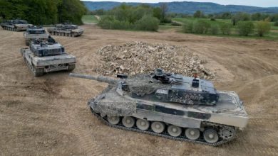 Тренування швейцарських військових на танках Pz 87, вони ж Leopard 2, травень 2023 року, фото - REUTERS/Denis Balibouse