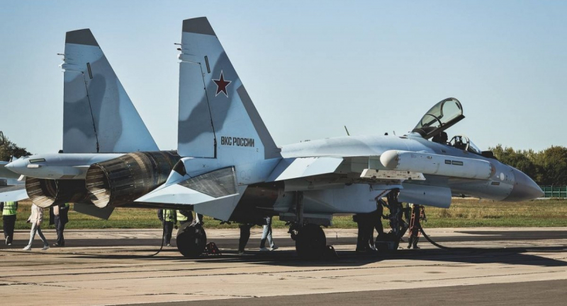 Передача для "ВКС РФ" чергової партії Су-35С, вересень 2023 року, зображення з відкритих джерел