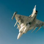 Gripen E зі збільшеною площею крила, фото - Saab