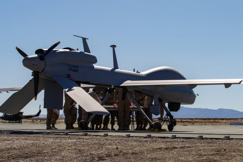 У США ударний БПЛА MQ-1C Grey Eagle хочуть перетворити на AWACS проти дронів