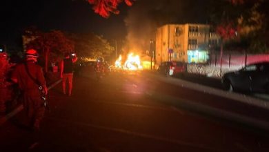 Пожежа в південному місті Ашкелон після ракетного обстрілу із сектора Газа, 20 жовтня 2023 року. (З дозволу)