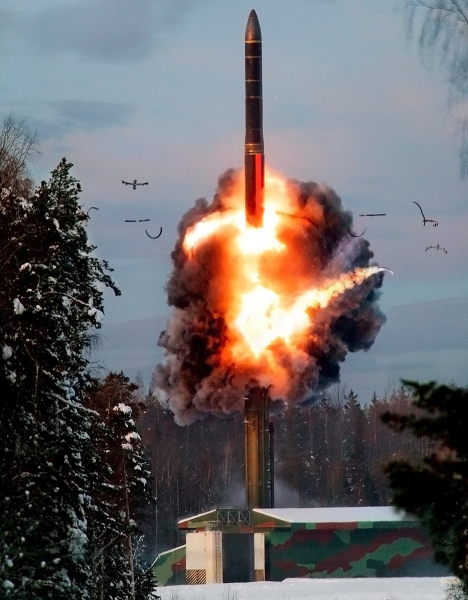 Пуск ракети 15Ж65 "Тополь-М"