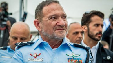 Комісар ізраїльської поліції Кобі Шабтай на церемонії Рош Ха-Шана в штаб-квартирі поліції в Єрусалимі 13 вересня 2023 р. (Arie Leib Abrams/Flash90)