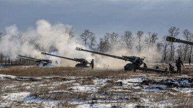 Російські окупанти ведуть вогонь із гаубиць "Мста-Б" калібру 152 мм, ілюстративне фото довоєнних часів