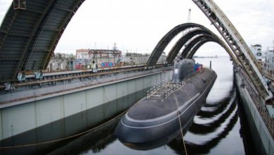 Спуск на воду атомного підводного човна К-571 "Красноярск" проекту 885М "Ясень-М" в 2021 році, ілюстративне фото з відкритих джерел